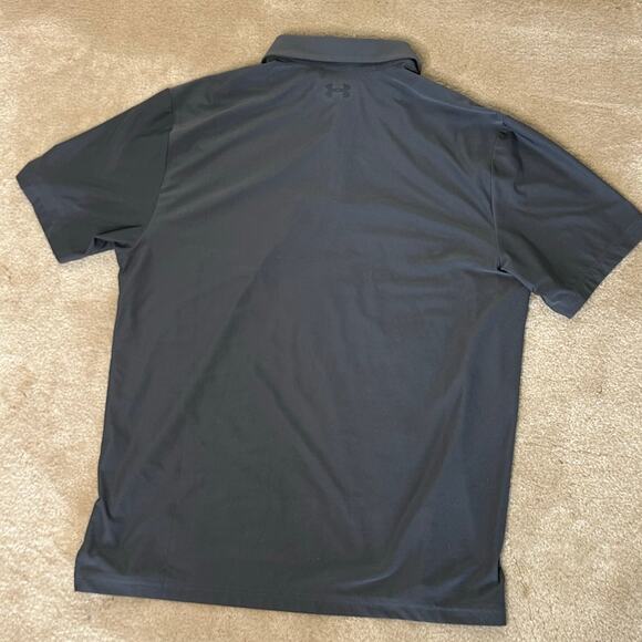 Mens Under Armour UA Golf Gray Heatgear Loose Fit Golf Polo Shirt
Size L - Picture 5 of 9